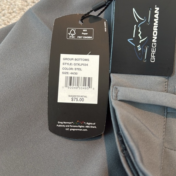 Greg Norman Collection Men's Gray Golf Pants Size 44”X30” - Picture 6 of 6
